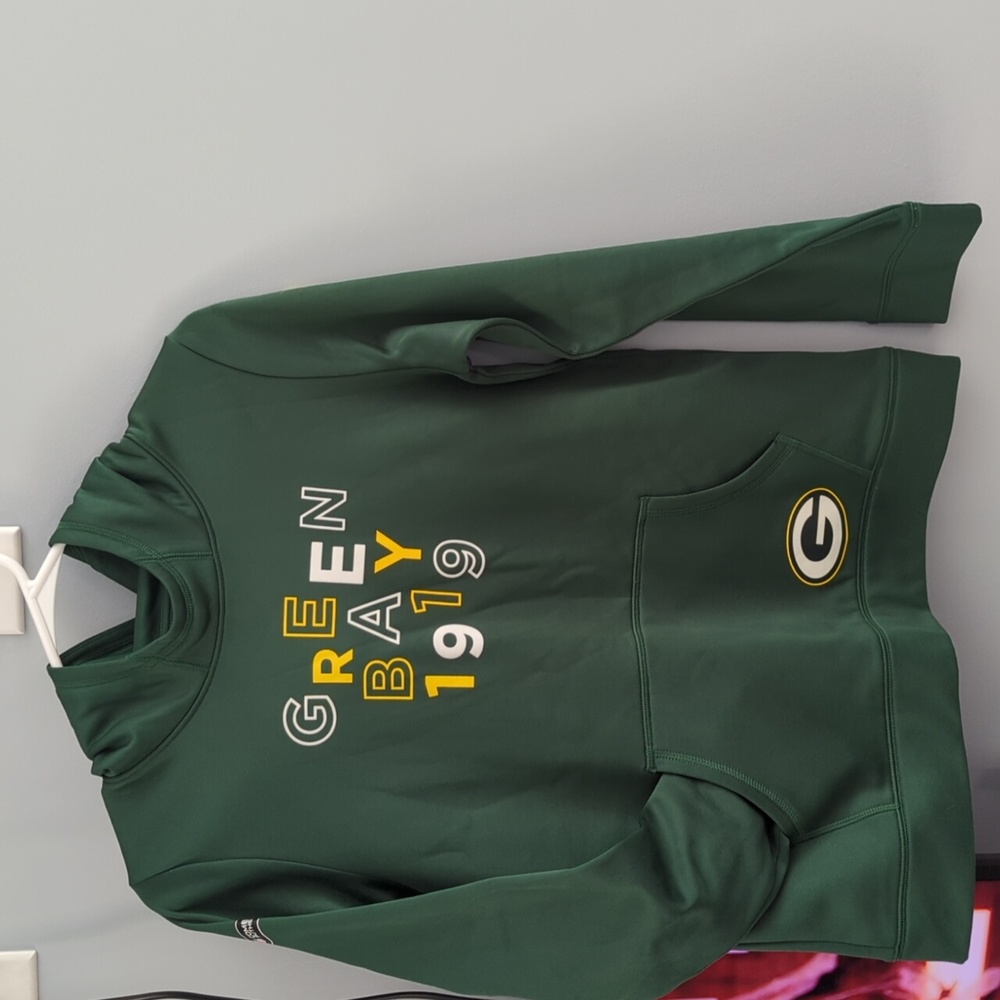 Youth XL Under Armour Hooded Green Bay Packers Sweatshirt